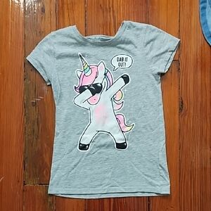 The Children's Place Gray and Pink Short Sleeve Tee